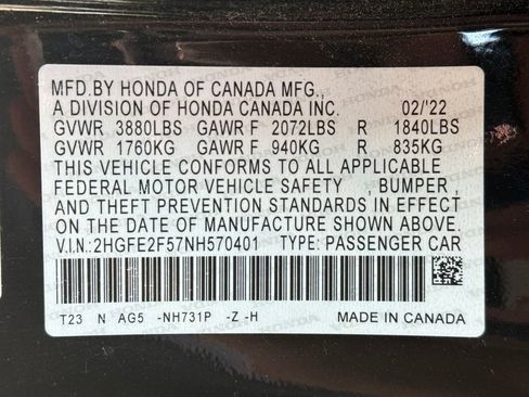 Used 2022 Honda Civic Sport image 31