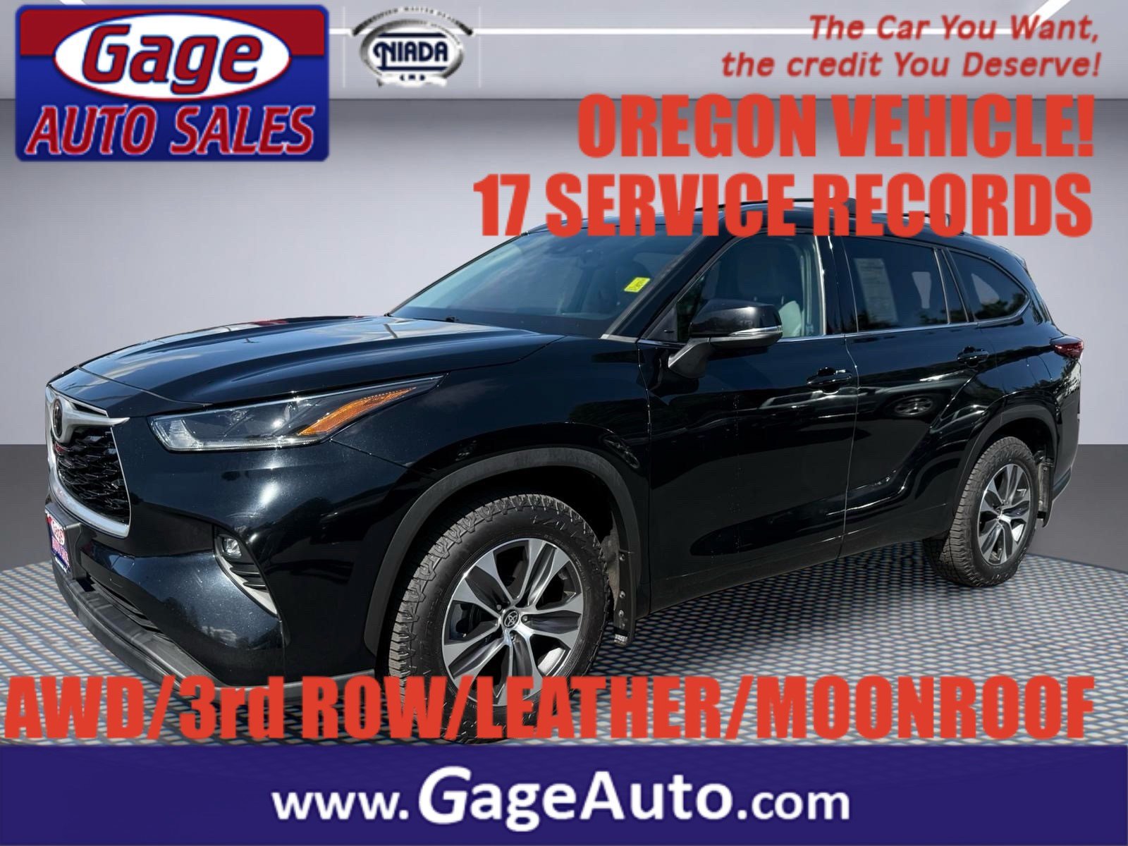 Used 2021 Toyota Highlander XLE AWD/4WD image 1