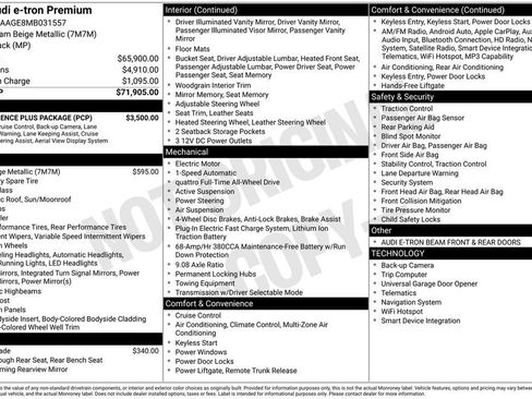 Used 2021 Audi e-tron Premium w/ Convenience Plus Package image 38