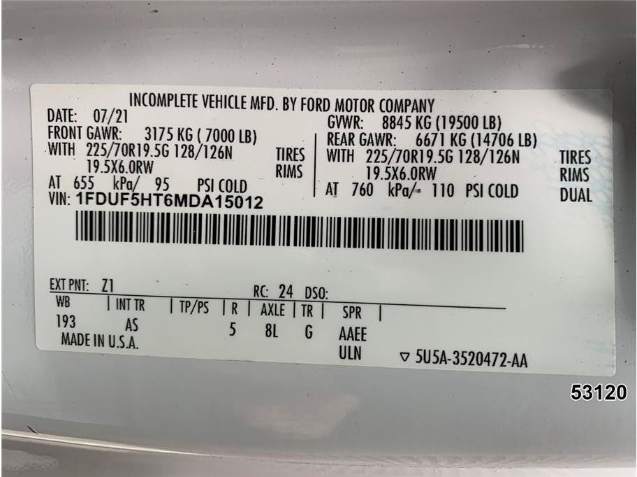 Used 2021 Ford F550 4x4 Regular Cab Super Duty image 17