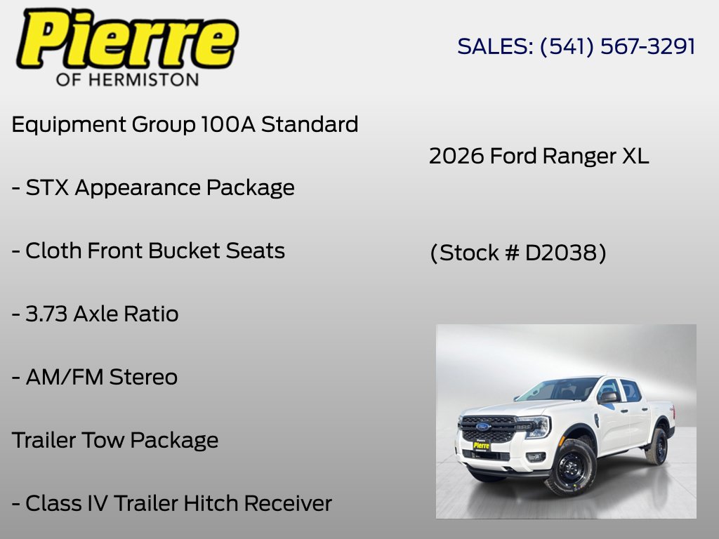 New 2026 Ford Ranger XL w/ Trailer Tow Package AWD/4WD image 6