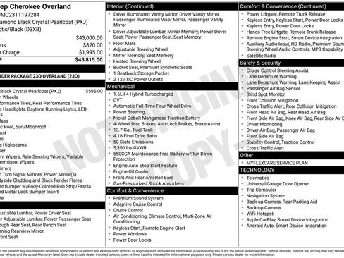 New 2026 Jeep Cherokee Overland image 3