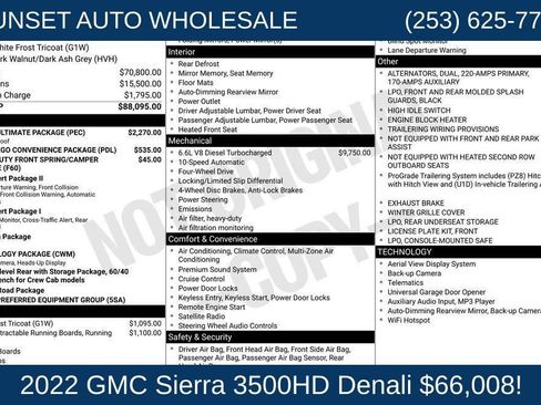 Used 2022 GMC Sierra 3500 Denali w/ Denali Ultimate Package AWD/4WD image 48