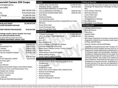 Used 2022 Chevrolet Camaro SS RWD image 2