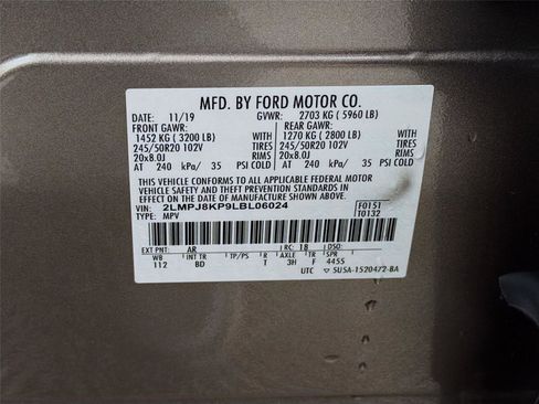 Used 2020 Lincoln Nautilus Reserve w/ Equipment Group 201A image 31