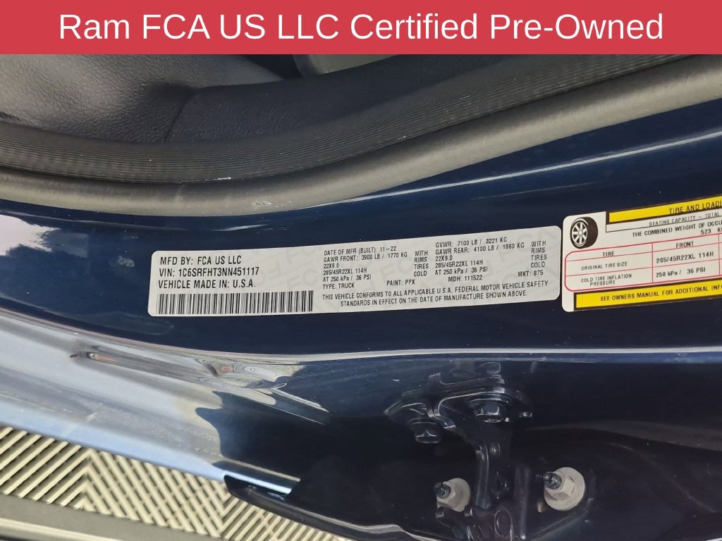 Certified 2022 RAM 1500 Limited AWD/4WD image 42