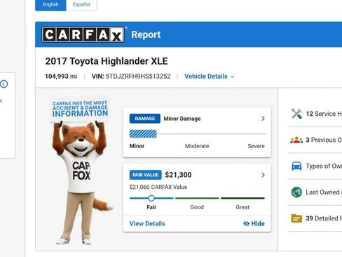 Used 2017 Toyota Highlander XLE AWD/4WD image 4