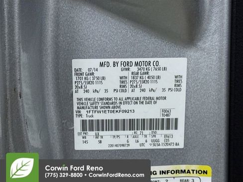 Used 2014 Ford F150 FX4 w/ Equipment Group 402A Luxury image 32