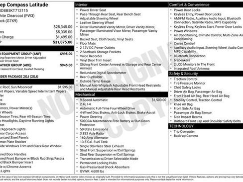 Used 2019 Jeep Compass Latitude w/ Popular Equipment Group AWD/4WD image 3