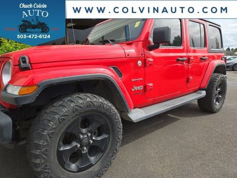 Used 2020 Jeep Wrangler Unlimited Sahara AWD/4WD image 4