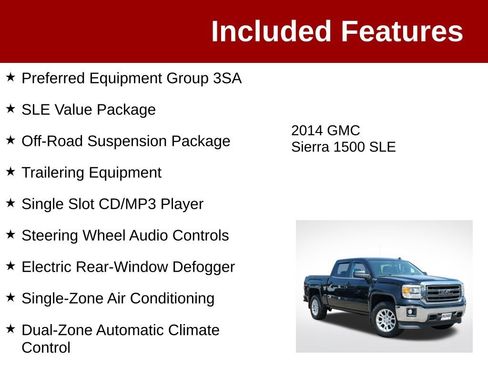 Used 2014 GMC Sierra 1500 SLE w/ SLE Value Package AWD/4WD image 3