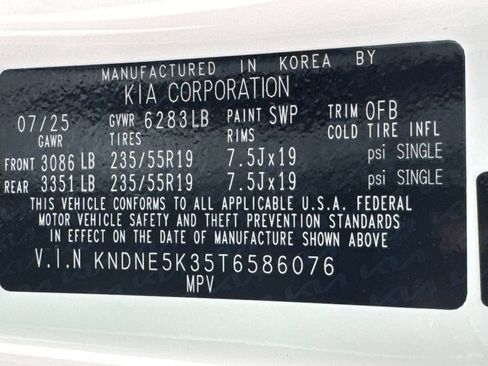 New 2026 Kia Carnival SX Prestige image 30