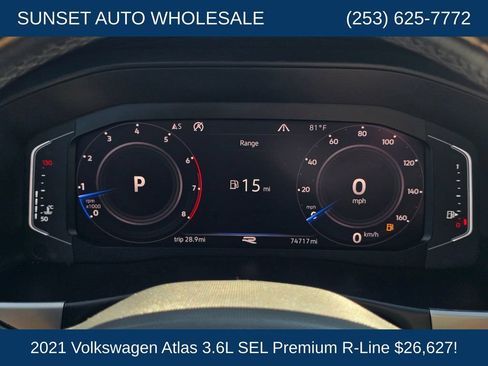 Used 2021 Volkswagen Atlas SEL Premium AWD/4WD image 32