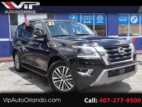 Used 2021 Nissan Armada SL w/ Captain's Chairs Package RWD image 1