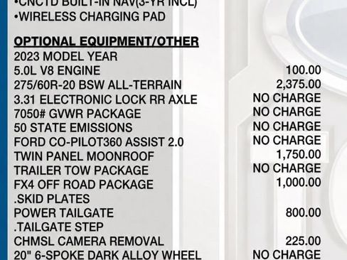 Used 2023 Ford F150 Lariat w/ Equipment Group 502A High AWD/4WD image 7