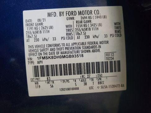Used 2021 Ford Explorer XLT w/ Equipment Group 202A AWD/4WD image 33