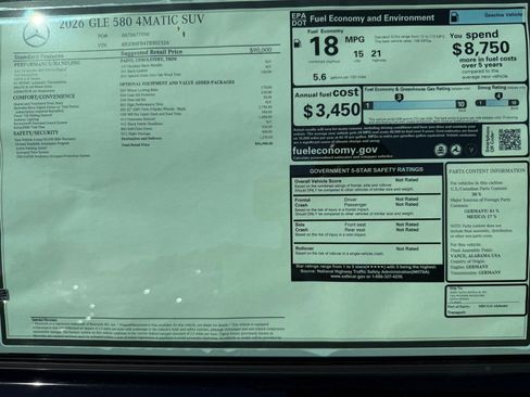 New 2026 Mercedes-Benz GLE 580 4MATIC image 31