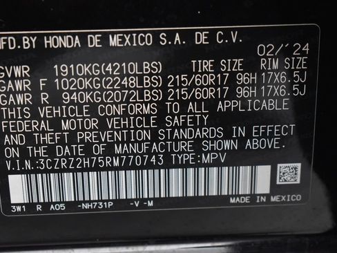 Used 2024 Honda HR-V EX-L image 39
