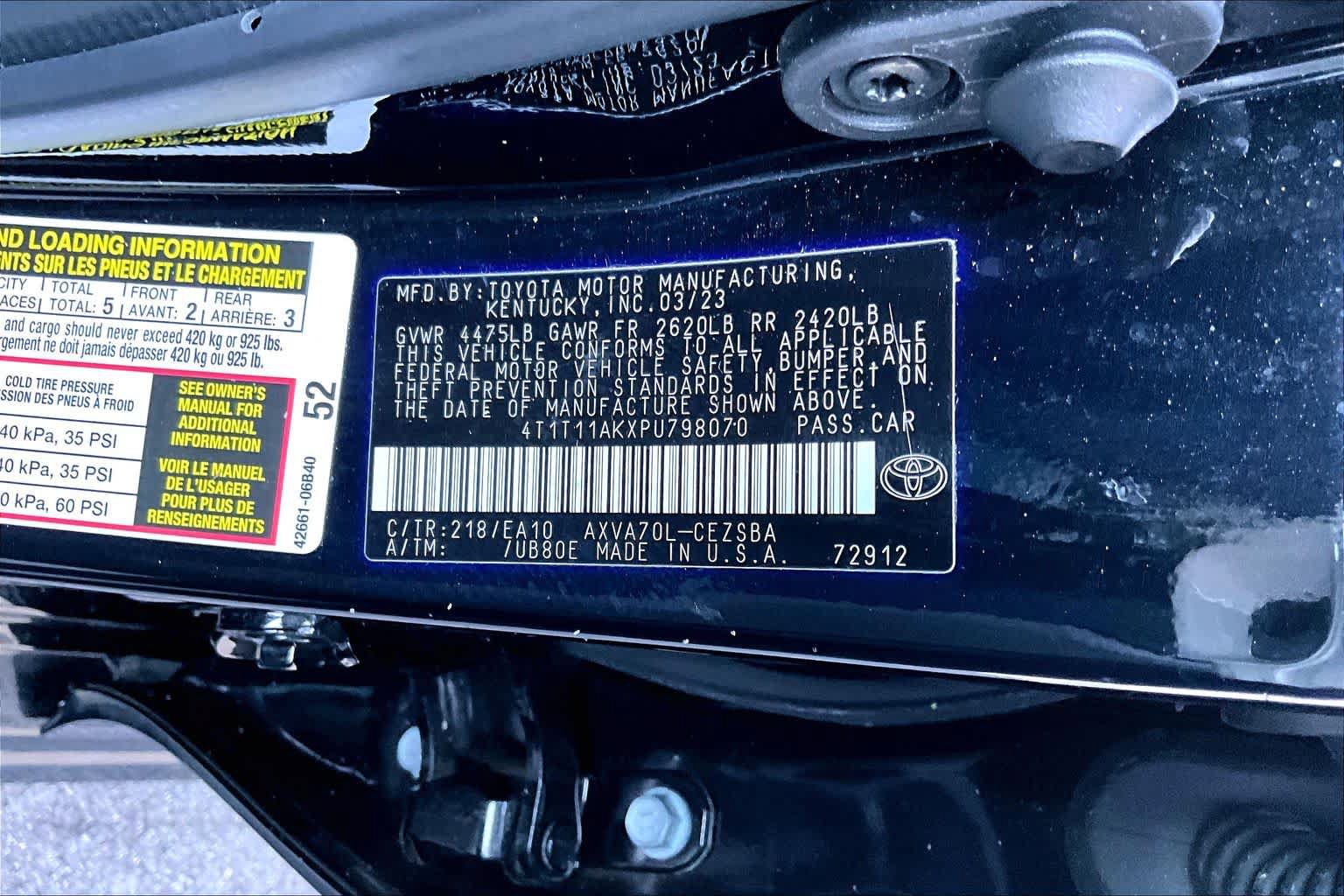 Certified 2023 Toyota Camry SE w/ Convenience Package FWD image 34