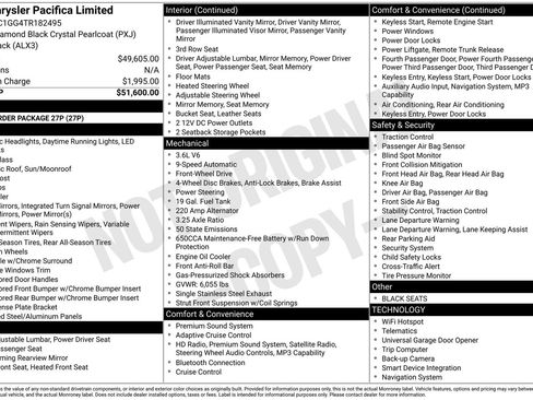 Used 2026 Chrysler Pacifica Limited FWD image 4
