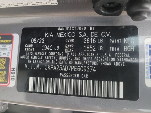 Used 2023 Kia Rio S w/ Technology Package FWD image 33