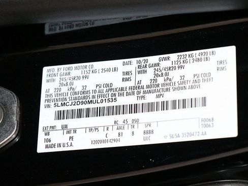 Used 2021 Lincoln Corsair Reserve w/ Equipment Group 201A image 40