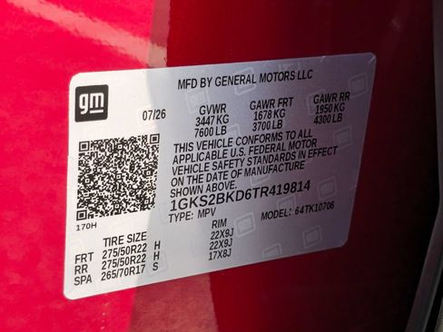 New 2026 GMC Yukon Elevation w/ Elevation Premium Package AWD/4WD image 37