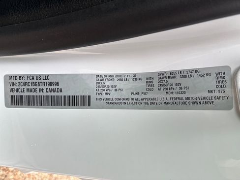 New 2026 Chrysler Pacifica Select w/ S Appearance Package image 29