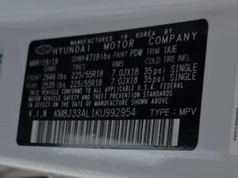 Used 2019 Hyundai Tucson SEL w/ Cargo Package FWD image 55