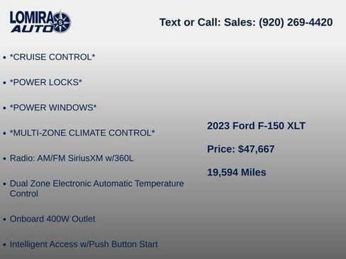 Used 2023 Ford F150 XLT w/ Equipment Group 302A High AWD/4WD image 11