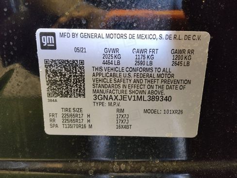 Used 2021 Chevrolet Equinox LT w/ Driver Convenience Package image 33