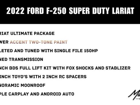 Used 2022 Ford F250 Lariat w/ Lariat Ultimate Package AWD/4WD image 2