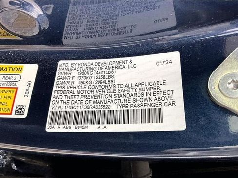 Certified 2024 Honda Accord EX image 33