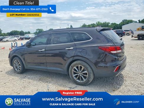 Used 2017 Hyundai Santa Fe SE w/ Cargo Package AWD/4WD image 3