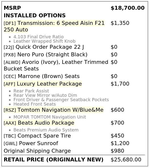 Used 2015 FIAT 500 Lounge w/ Luxury Leather Package FWD image 4