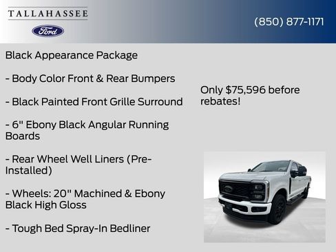 New 2025 Ford F350 Lariat w/ Black Appearance Package image 11