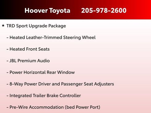 Used 2026 Toyota Tacoma TRD Sport w/ TRD Sport Upgrade Package image 7