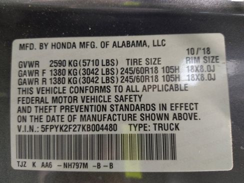 Used 2019 Honda Ridgeline RT image 33