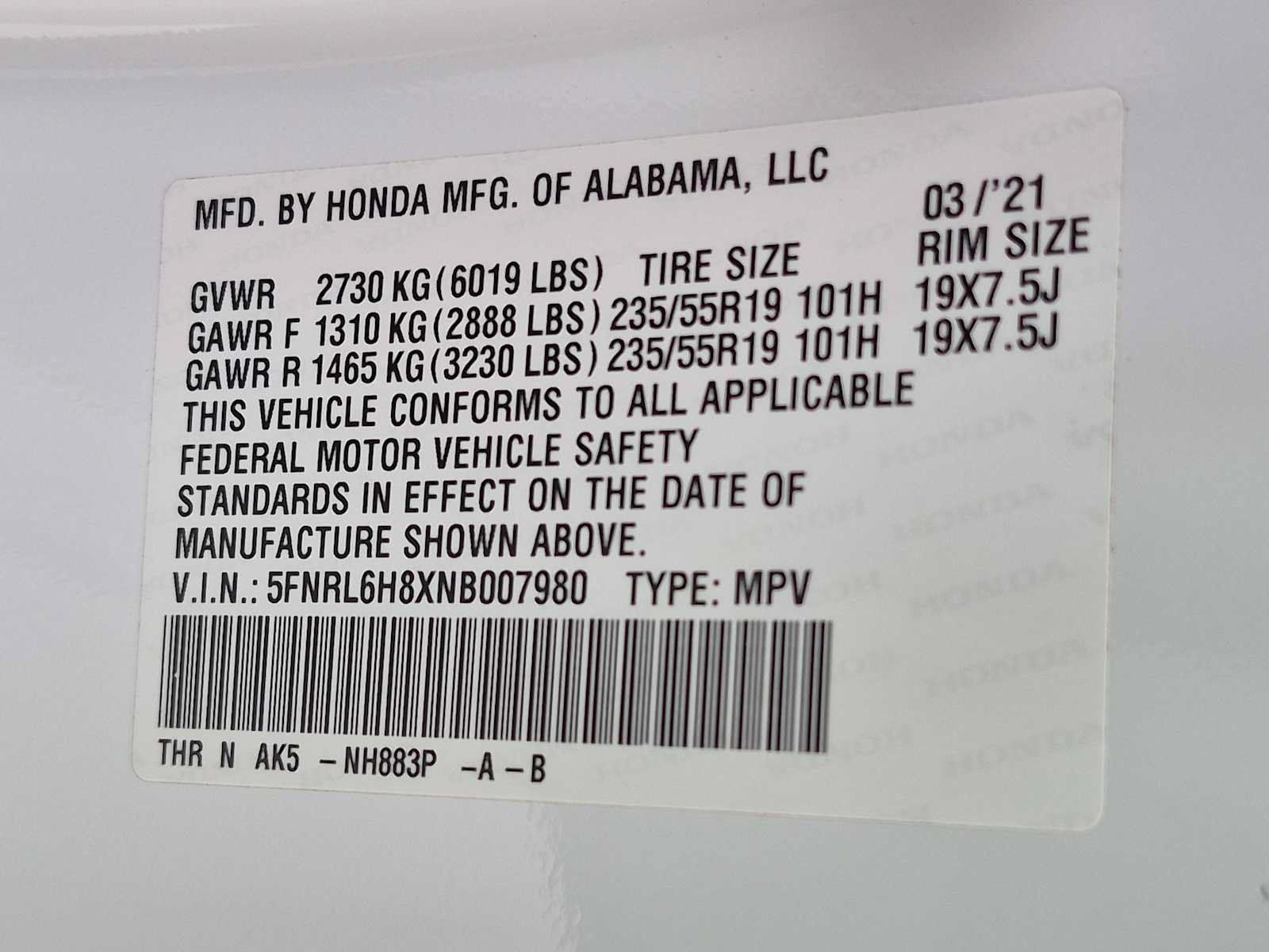 Used 2022 Honda Odyssey Touring image 34