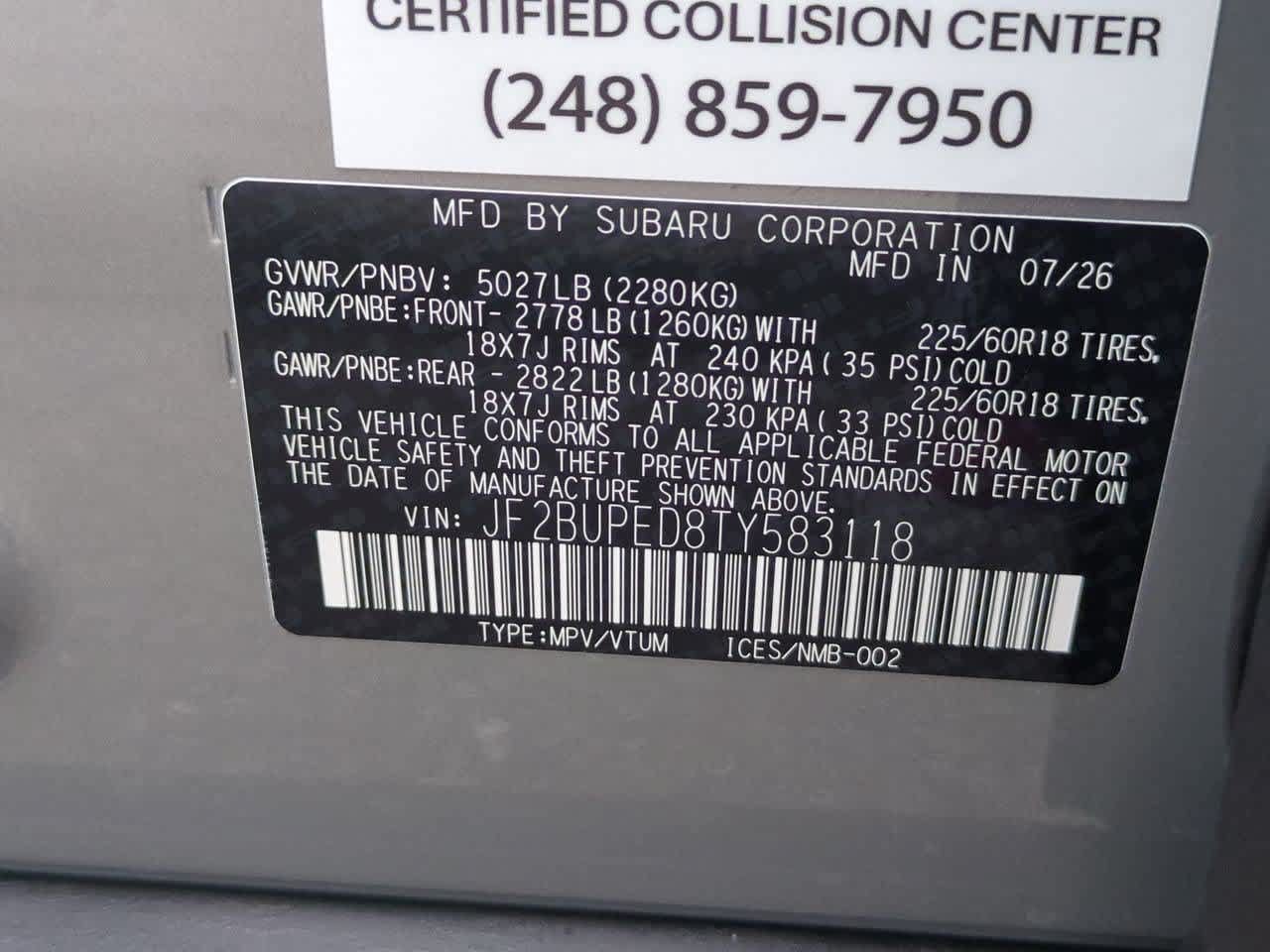 New 2026 Subaru Outback Touring AWD/4WD image 36