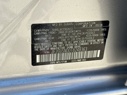 New 2026 Subaru Crosstrek 2.5i Limited w/ Crosstrek Mirror Package AWD/4WD image 34