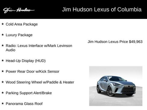 Used 2023 Lexus RX 350 FWD w/ Cold Area Package image 3