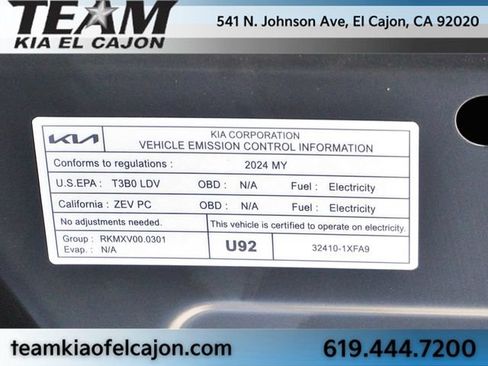 Certified 2024 Kia EV9 Light Long Range RWD image 37