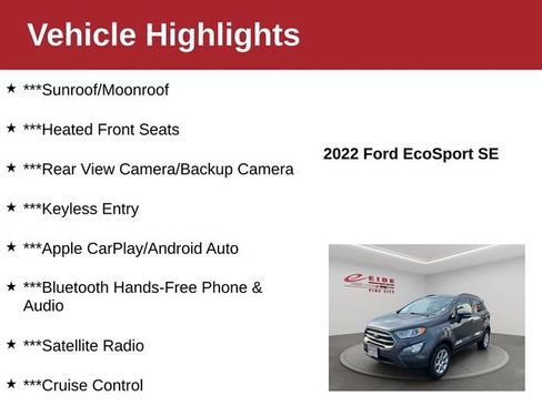 Used 2022 Ford EcoSport SE AWD/4WD image 4