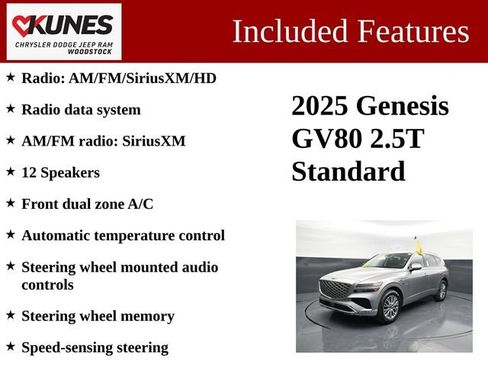 Used 2025 Genesis GV80 2.5T Standard AWD/4WD image 3