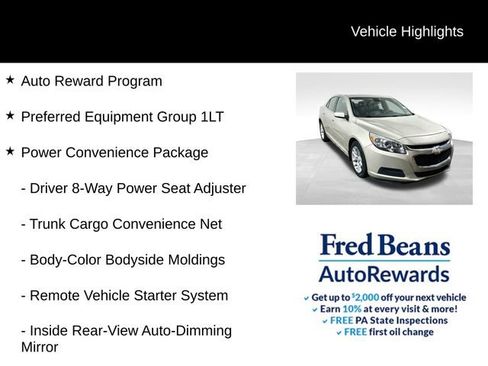 Used 2015 Chevrolet Malibu LT w/ Power Convenience Package FWD image 5