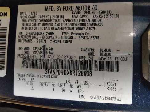 Used 2019 Ford Fusion SE w/ Equipment Group 151A FWD image 33