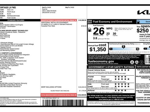 Used 2022 Kia Sportage LX image 34