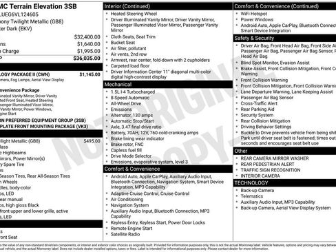 New 2027 GMC Terrain Elevation w/ Technology Package II AWD/4WD image 5