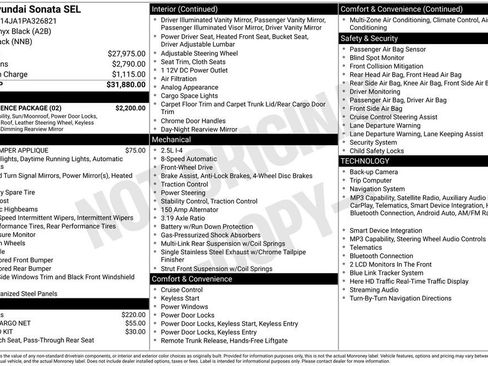 Used 2023 Hyundai Sonata SEL w/ Convenience Package FWD image 5